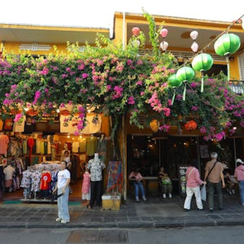 free photo of vibrant street scene in h i an vietnam (1)